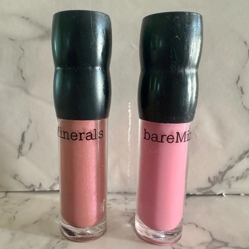 bareMinerals Lip Gloss Duo Strawberry Creme & Strawberry Shortcake 0.08oz Each